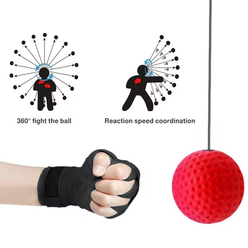 Elevate Your Training with the Boxing Speed Ball - Head-Mounted PU Punch Ball for MMA, Sanda, and Home Fitness