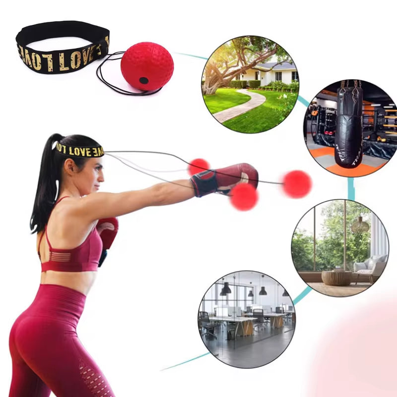 Elevate Your Training with the Boxing Speed Ball - Head-Mounted PU Punch Ball for MMA, Sanda, and Home Fitness