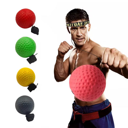 Elevate Your Training with the Boxing Speed Ball - Head-Mounted PU Punch Ball for MMA, Sanda, and Home Fitness
