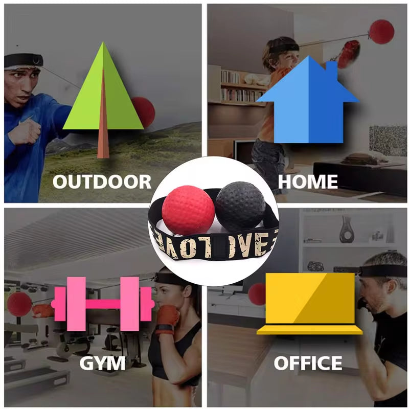 Elevate Your Training with the Boxing Speed Ball - Head-Mounted PU Punch Ball for MMA, Sanda, and Home Fitness